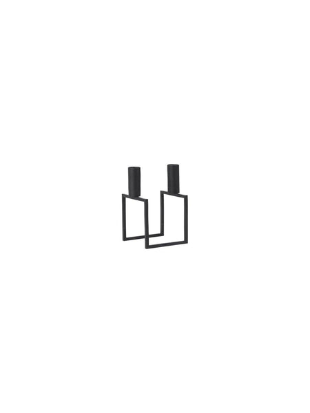 Line Candle Holder: Black