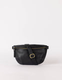 Leather Bum Bag Milo - Black Soft Grain