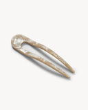 French Hair Pin in Sand Shell