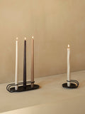 Clip Table Candle Holder: Black / 3-Arm