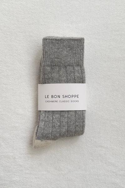 Cashmere Classic Socks - Grey Melange