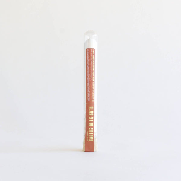 SALT SOAK TEST TUBES - GLASS - GIFTS: CACTUS MILK BATH TEST TUBE