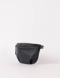 Leather Bum Bag Milo - Black Soft Grain