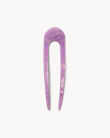 French Hair Pin in Orchid