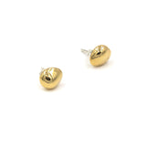 cast pebble stud earrings