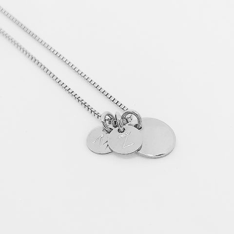 Initial Necklace - Sterling Silver