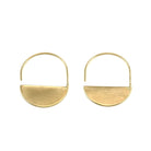 Half moon earrings by Material Wit.